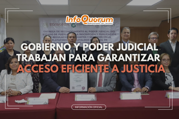 Gobierno y Poder Judicial trabajan para garantizar acceso eficiente a justicia