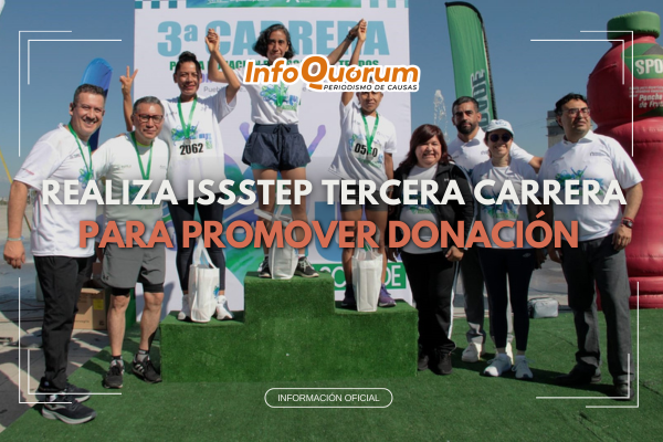 Realiza ISSSTEP tercera carrera para promover donación