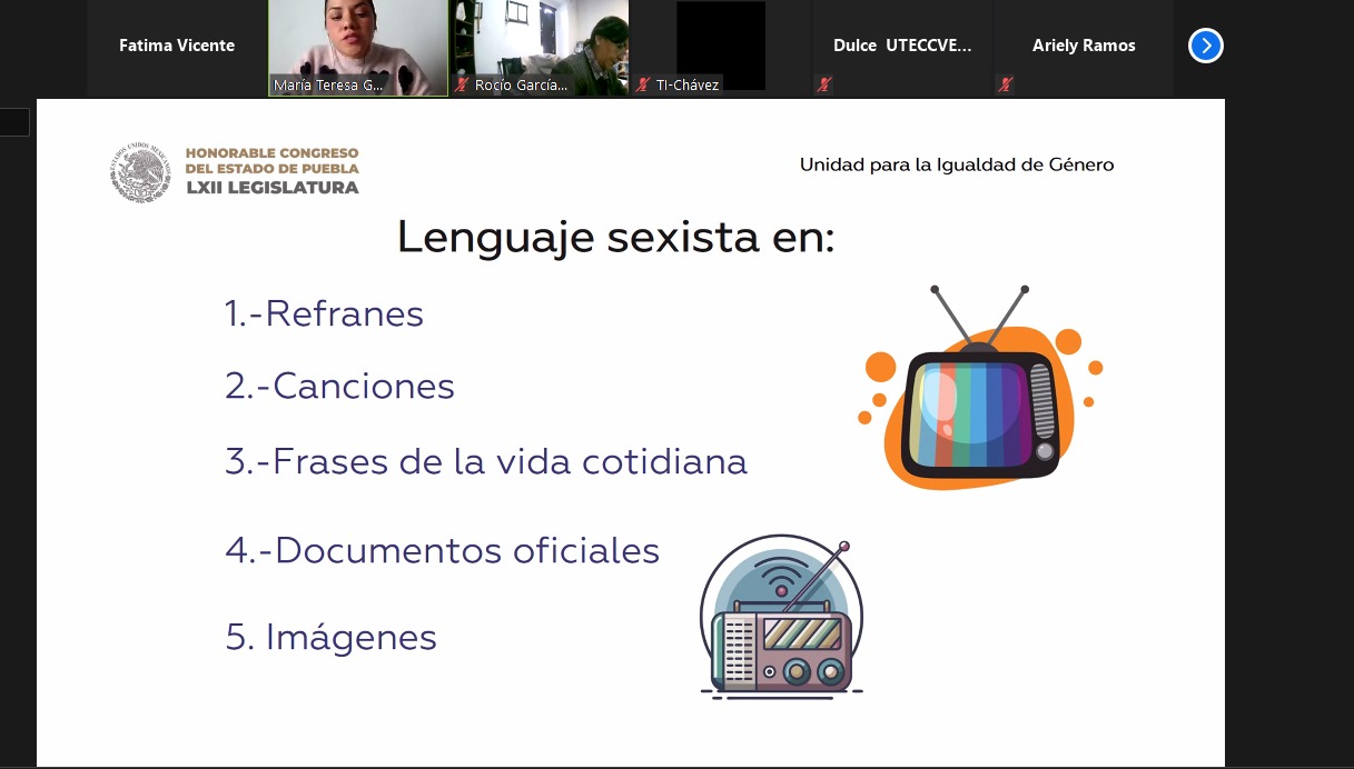 Promueve Congreso lenguaje incluyente y comunicación no sexista