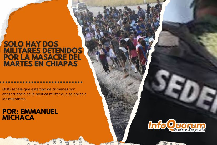 Solo hay dos militares detenidos por la masacre del martes en Chiapas