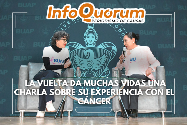 Actriz mexicana comparte con los universitarios su experiencia contra el cáncer