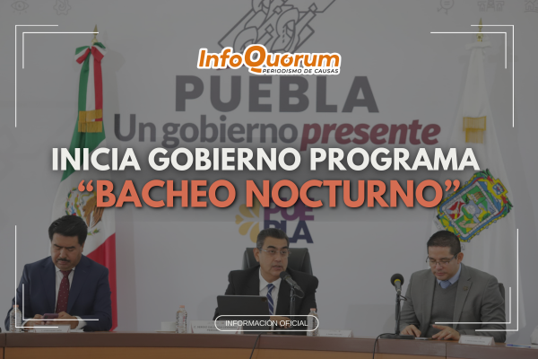 Inicia Gobierno programa de “bacheo nocturno”