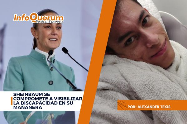Sheinbaum se compromete a visibilizar la discapacidad en su mañanera
