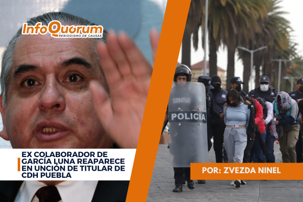 Ex colaborador de García Luna reaparece en unción de titular de CDH Puebla