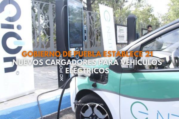 Gobierno de Puebla establece 21 nuevos cargadores para vehículos eléctricos