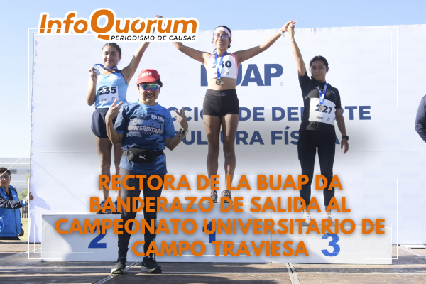 Rectora Lilia Cedillo da banderazo de salida en el Campeonato Universitario de Campo Traviesa