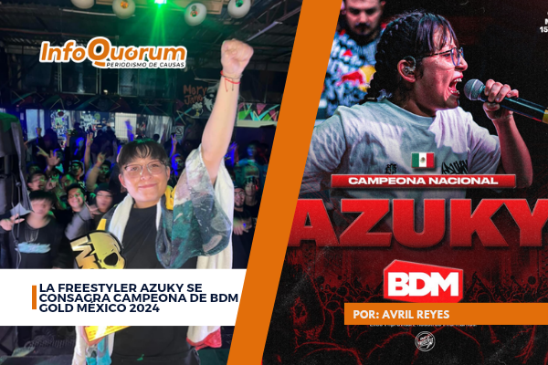 La freestyler Azuky se consagra campeona de BDM Gold México 2024