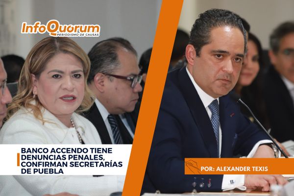 Banco Accendo tiene denuncias penales, confirman secretarías de Puebla
