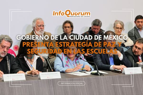 Gobierno de la Ciudad de México presenta estrategía de paz y seguridad en las escuelas