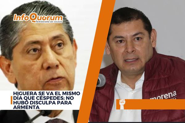 Higuera se va el mismo día que Céspedes; no hubo disculpa para Armenta