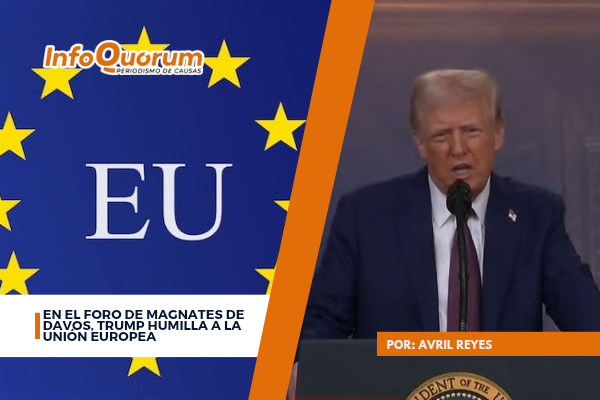 En el foro de magnates de Davos, Trump humilla a la Unión Europea