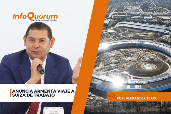 Anuncia Armenta viaje a Suiza de trabajo