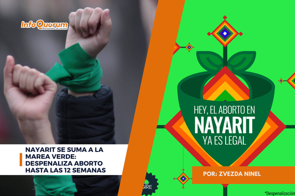 Nayarit se suma a la marea verde: despenaliza aborto hasta las 12 semanas