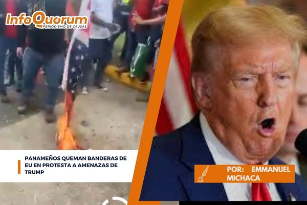 Panameños queman banderas de EU en protesta a amenazas de Trump