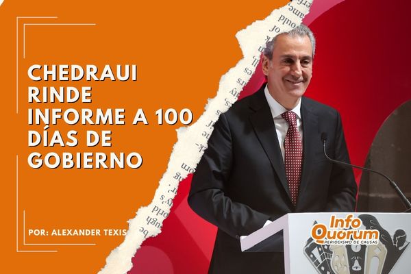 Chedraui rinde informe a 100 días de gobierno