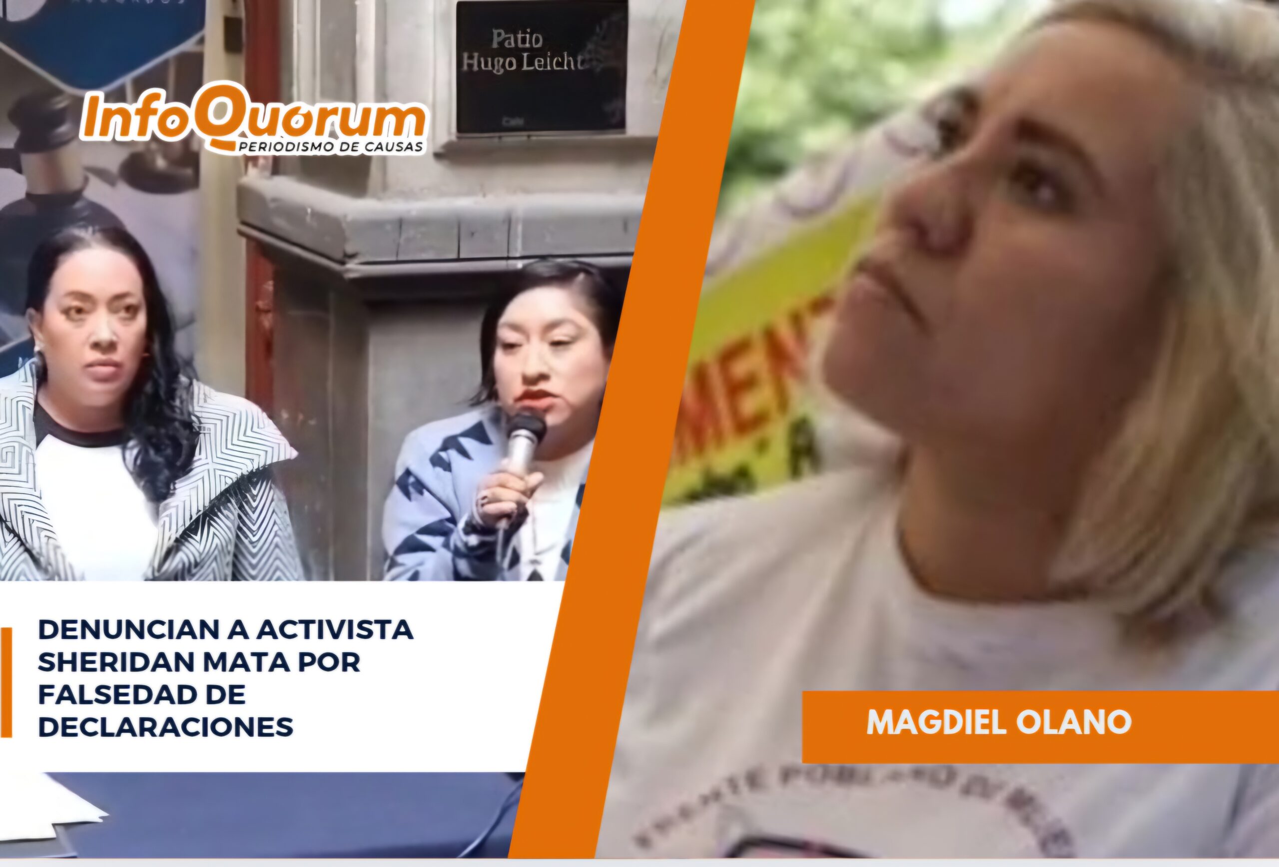 Denuncian a activista Sheridan Mata por falsedad de declaraciones