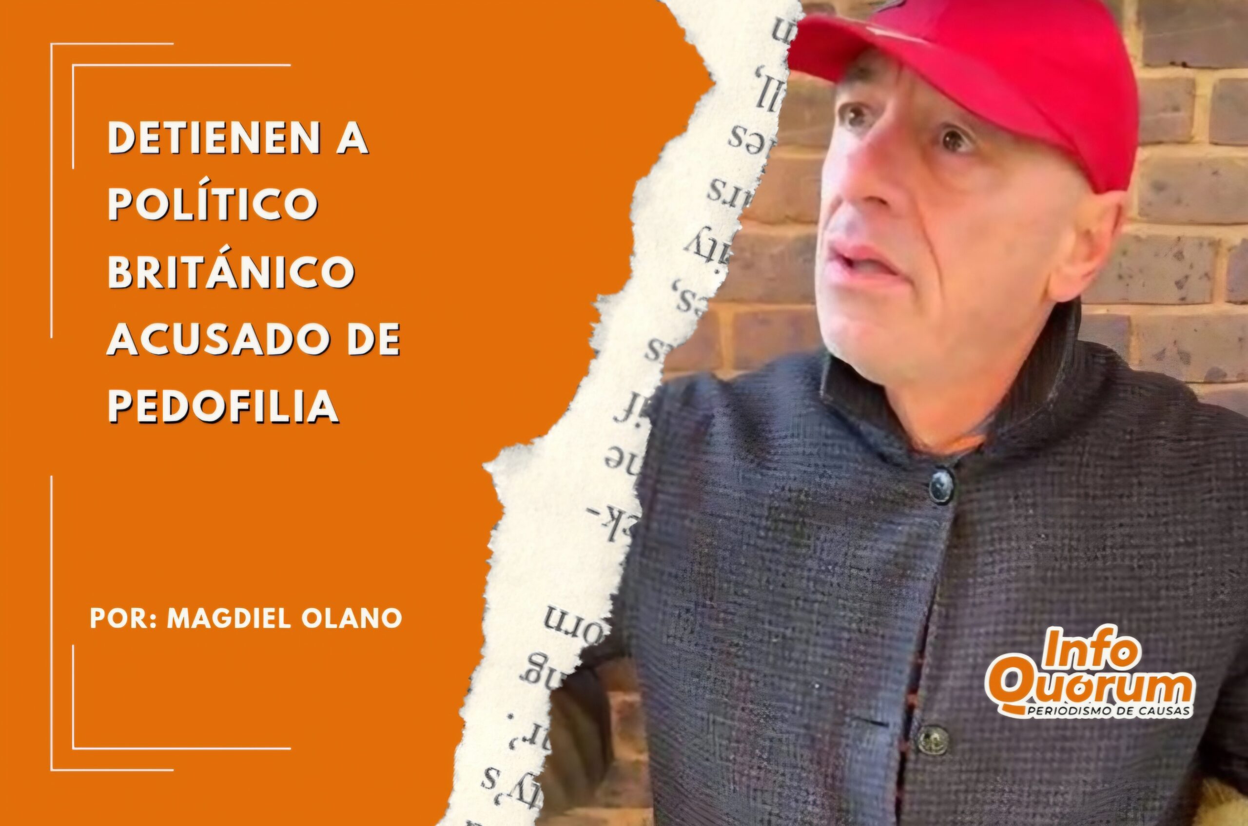 Detienen a político británico acusado de pedofilia