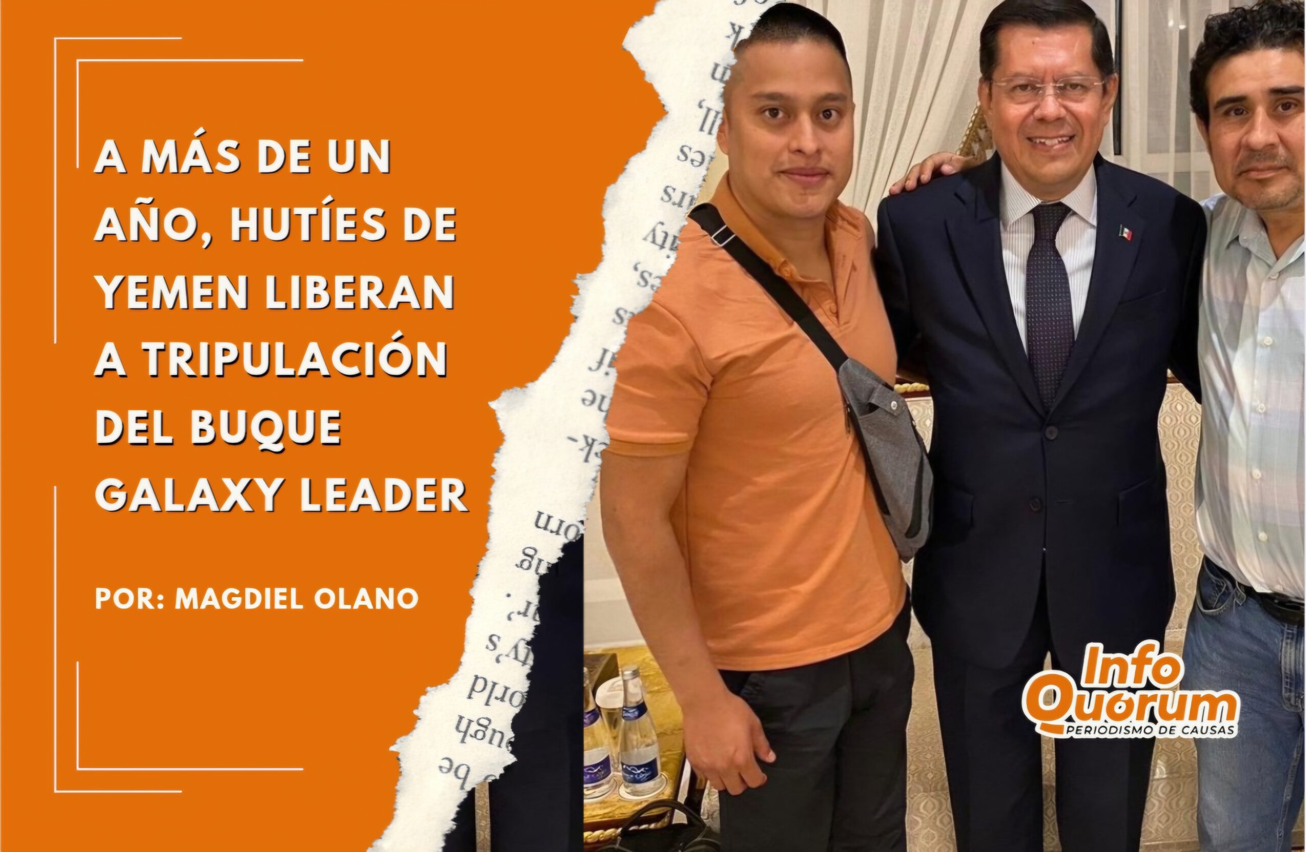 A más de un año, hutíes de Yemen liberan a tripulación del buque Galaxy Leader