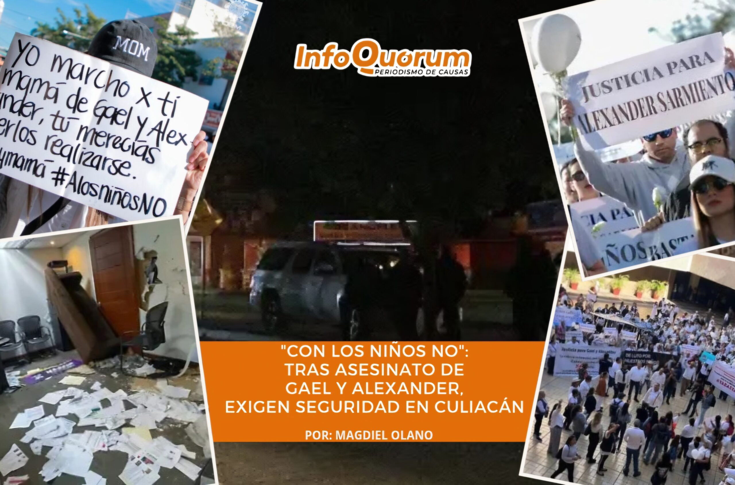 “Con los niños no”: tras asesinato de Gael y Alexander, exigen seguridad en Culiacán