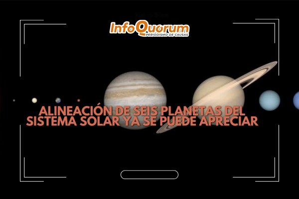Alineación de seis planetas del Sistema Solar ya se puede apreciar