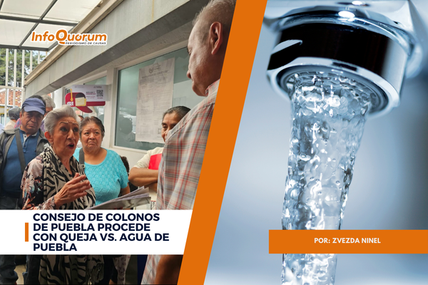 Consejo de Colonos de Puebla procede con queja vs. Agua de Puebla