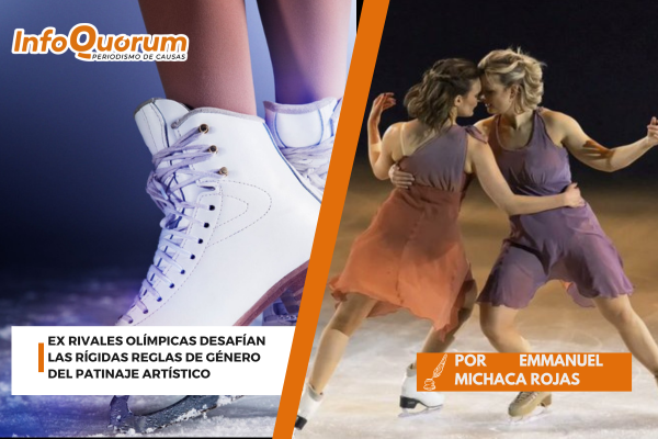 Ex rivales olímpicas desafían las rígidas reglas de género del patinaje artístico