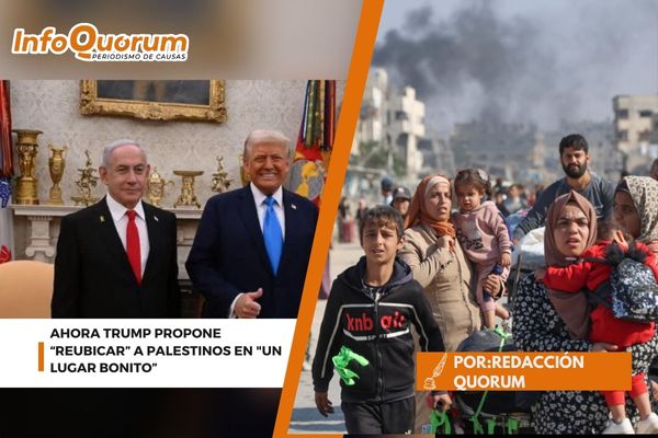 Ahora Trump propone “reubicar” a palestinos en “un lugar bonito”