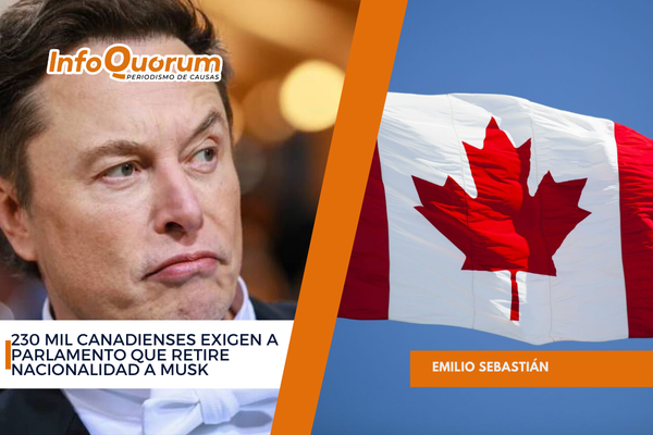 230 mil canadienses exigen a parlamento que retire nacionalidad a Musk