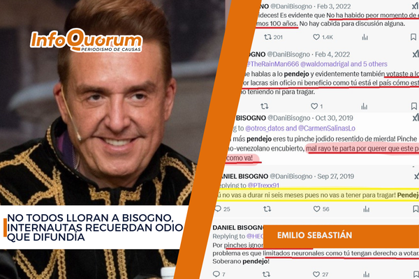No todos lloran a Bisogno, internautas recuerdan odio que difundía