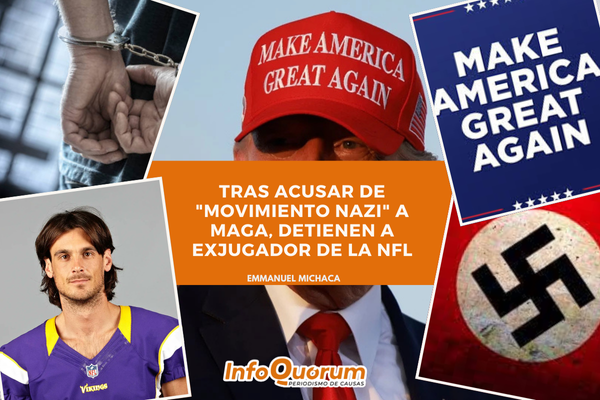 Tras acusar de “movimiento Nazi” a MAGA, detienen a exjugador de la NFL
