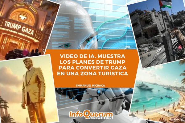 Video de IA, muestra los planes de Trump para convertir Gaza en una zona turística
