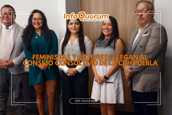 Feministas y activista llegan al Consejo Consultivo de la CDH Puebla