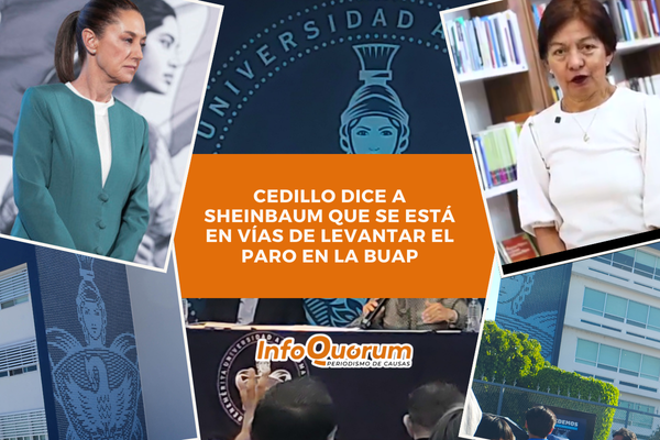 Cedillo dice a Sheinbaum que se está en vías de levantar el paro en la BUAP