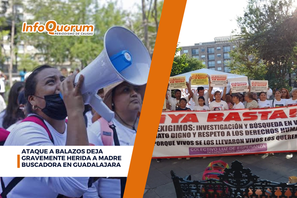 Ataque a balazos deja&nbsp; gravemente herida a madre buscadora en Guadalajara