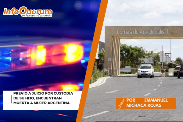Previo a juicio por custodia de su hijo, encuentran muerta a mujer argentina