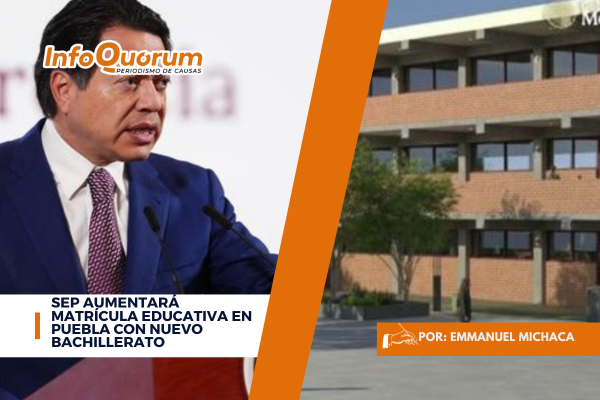 SEP aumentará matrícula educativa en Puebla con nuevo bachillerato