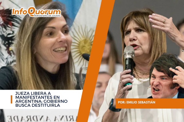 Jueza libera a manifestantes en Argentina; gobierno busca destituirla