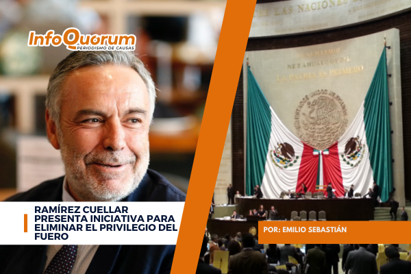 Ramírez Cuellar presenta iniciativa para eliminar el privilegio del fuero