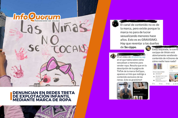 Denuncian en redes tretas de explotación infantil mediante marca de ropa