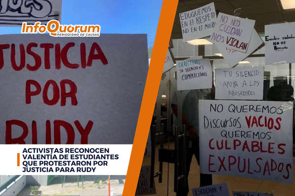 Activistas reconocen valentía de estudiantes que protestaron por justicia para Rudy