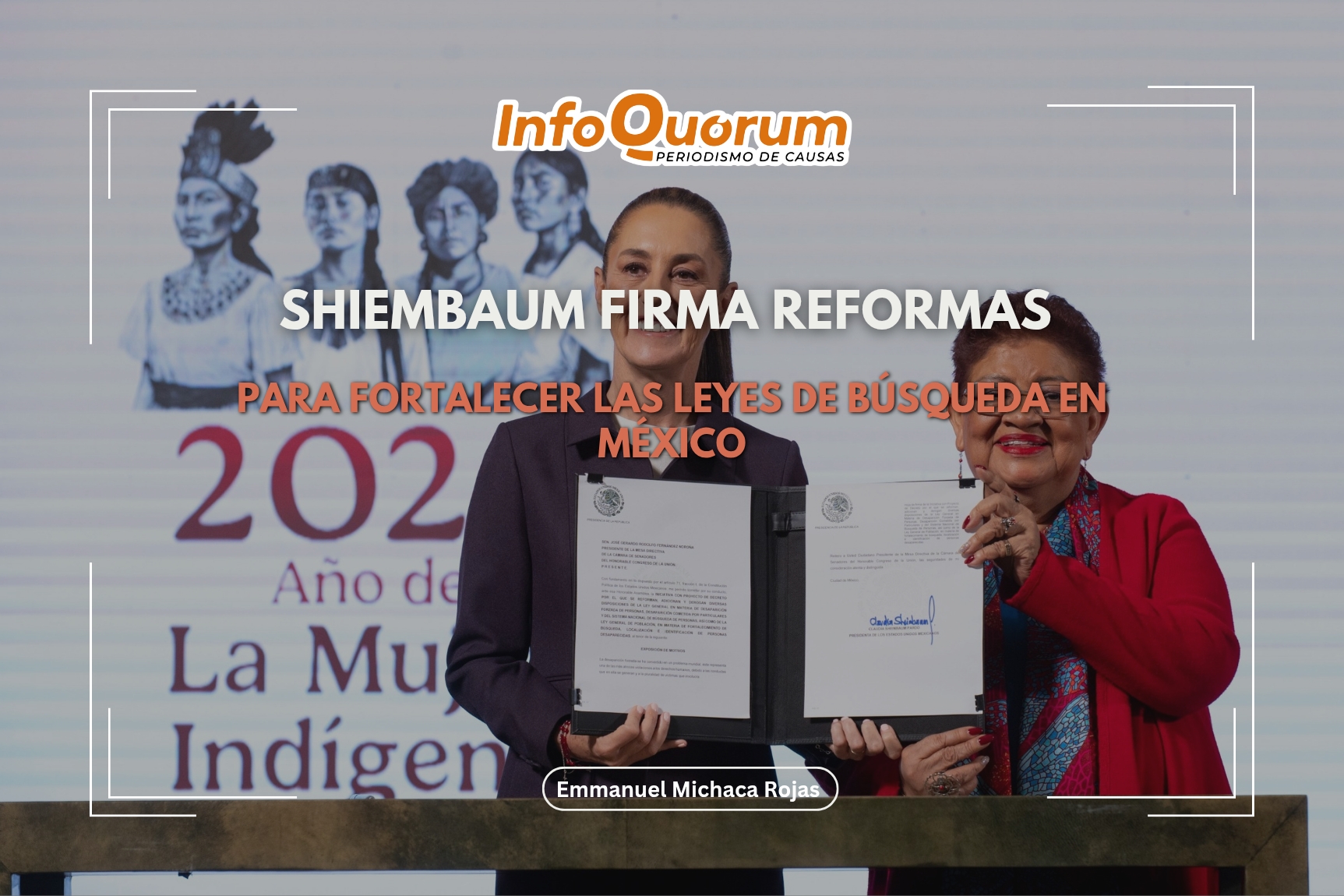 Shiembaum firma reformas para fortalecer las leyes de búsqueda en México