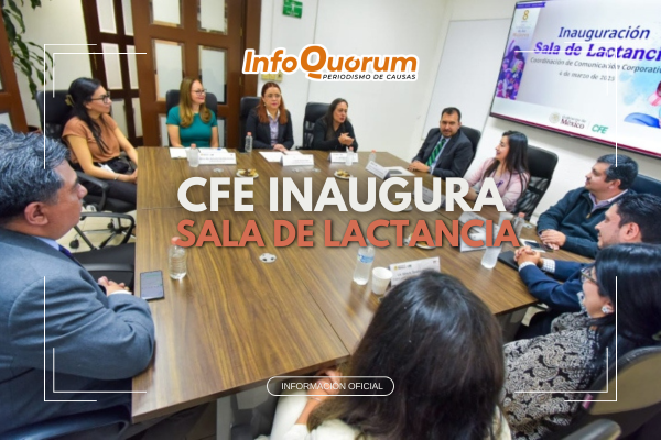 CFE inaugura sala de lactancia