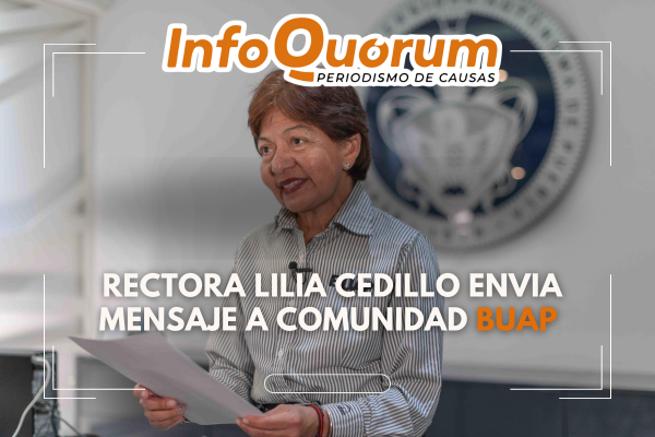 Dra. Lilia Cedillo envia mensaje a la comunidad de la BUAP
