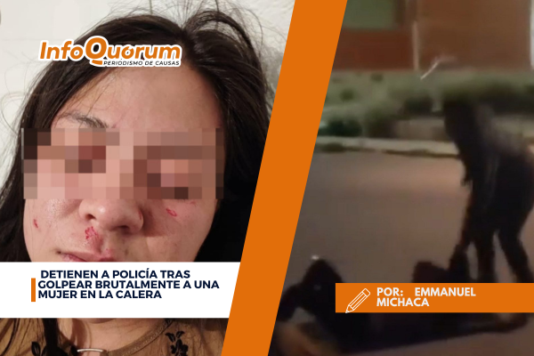 Detienen a policía tras golpear brutalmente a una mujer en La Calera