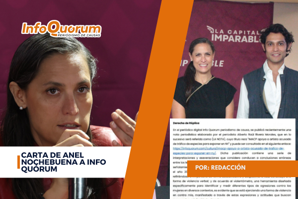 Carta de Anel Nochebuena a Info Quórum