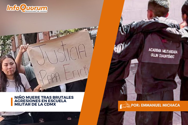 Niño muere tras brutales agresiones en escuela militar de la CDMX
