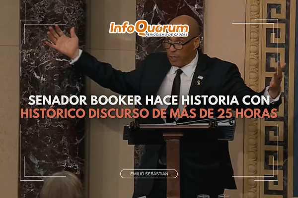 Senador Booker hace historia con histórico discurso de más de 25 horas