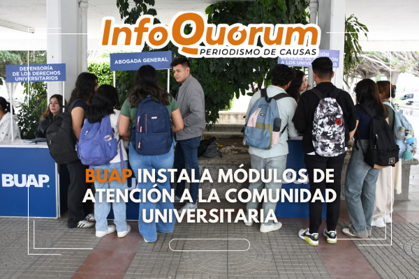 BUAP instala Módulos de Atención a la Comunidad Universitaria