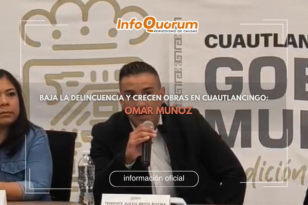 Baja la delincuencia y crecen obras en Cuautlancingo: Omar Muñoz