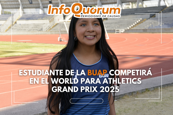 Estudiante de la BUAP competirá en el World Para Athletics Grand Prix 2025